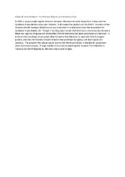 Study Of Trade Between The Ottoman Empire And South East Asia Summary