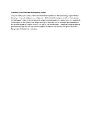 Aspendos Cultural Heritage Management Project Summary