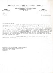 Letter to Albert Gabriel 