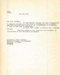 Letter to Albert Gabriel