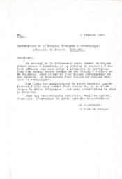 Letter from BIAA to IFEA 
