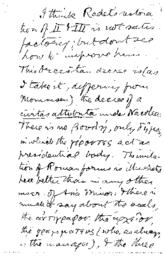 Letter from Ramsay