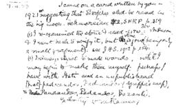Fragment of a letter from Ramsay to ?Calder