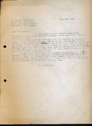 Letter from Seton Howard Frederick Lloyd to Ferris J. Stephens 20 July 1952