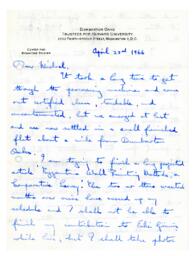 Handwritten Letter from David Crampton Winfield to Michael Gough Regarding Research Projects